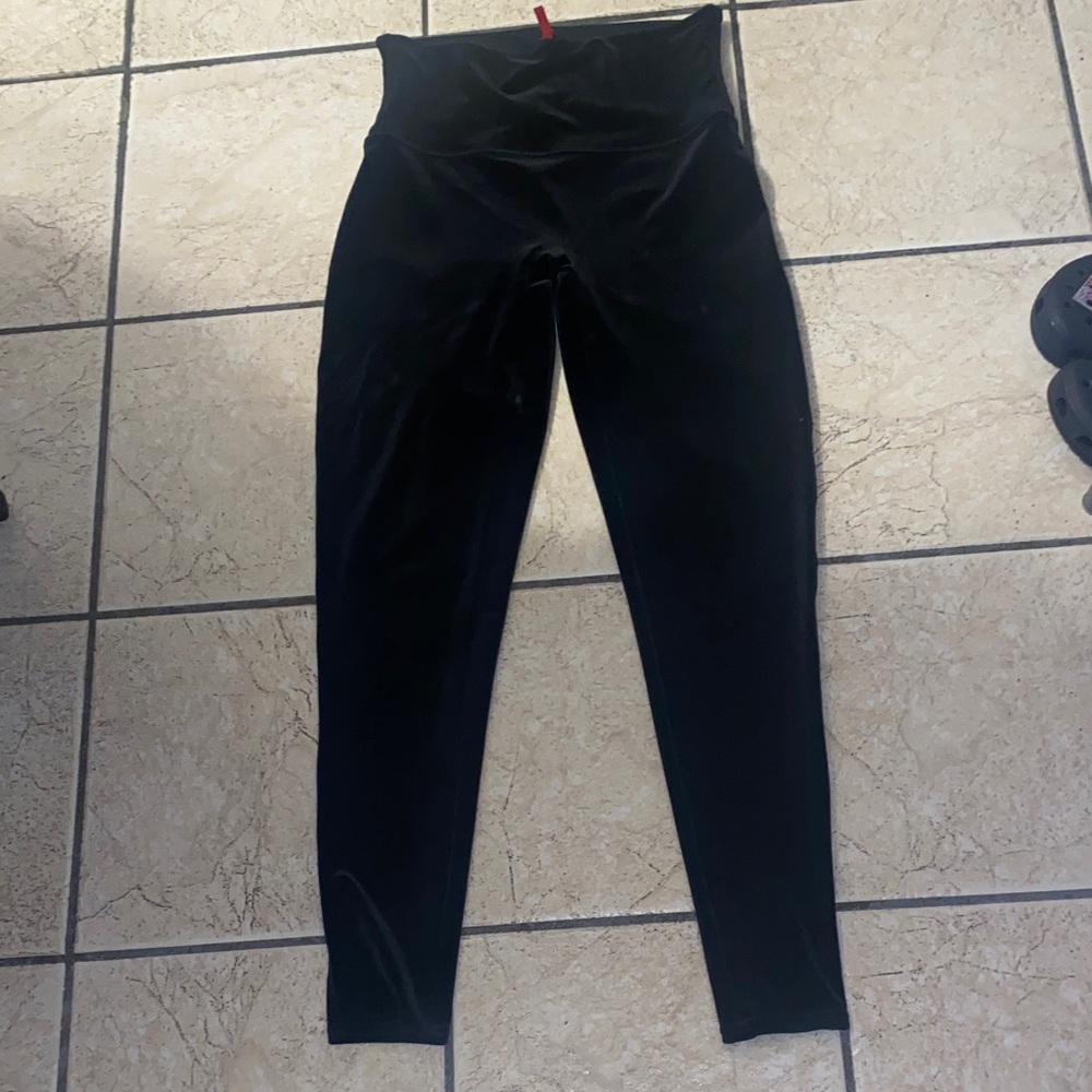 SPANX Black Velvet Pants